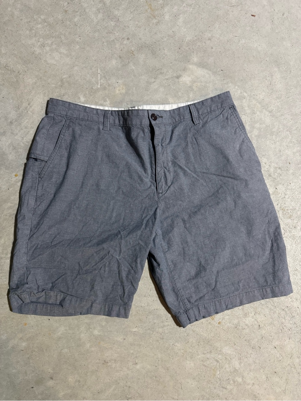 Dockers Men's Slate Gray Flat Front Casual Shorts